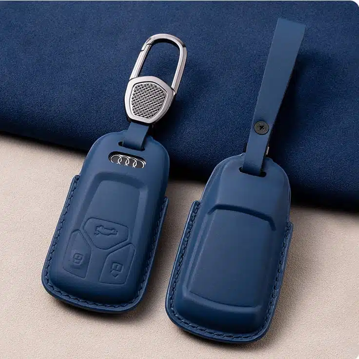 Audi Schlüsselanhänger Leder Für A4 Q7 Q5 TT A3 A6 SQ5 R8 S5 2 Audi Schlüsselanhänger Leder
