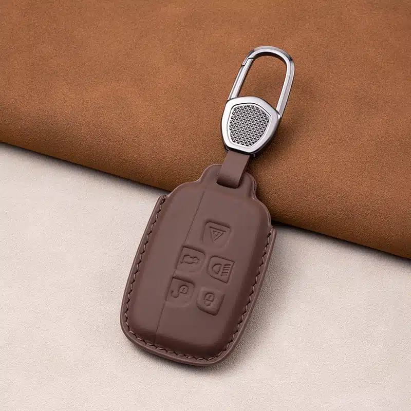 Leder Auto Schlüsselanhänger Hülle für Land Rover Discovery Sport Range Rover 4 Land Rover Defender Schlüsselanhänger