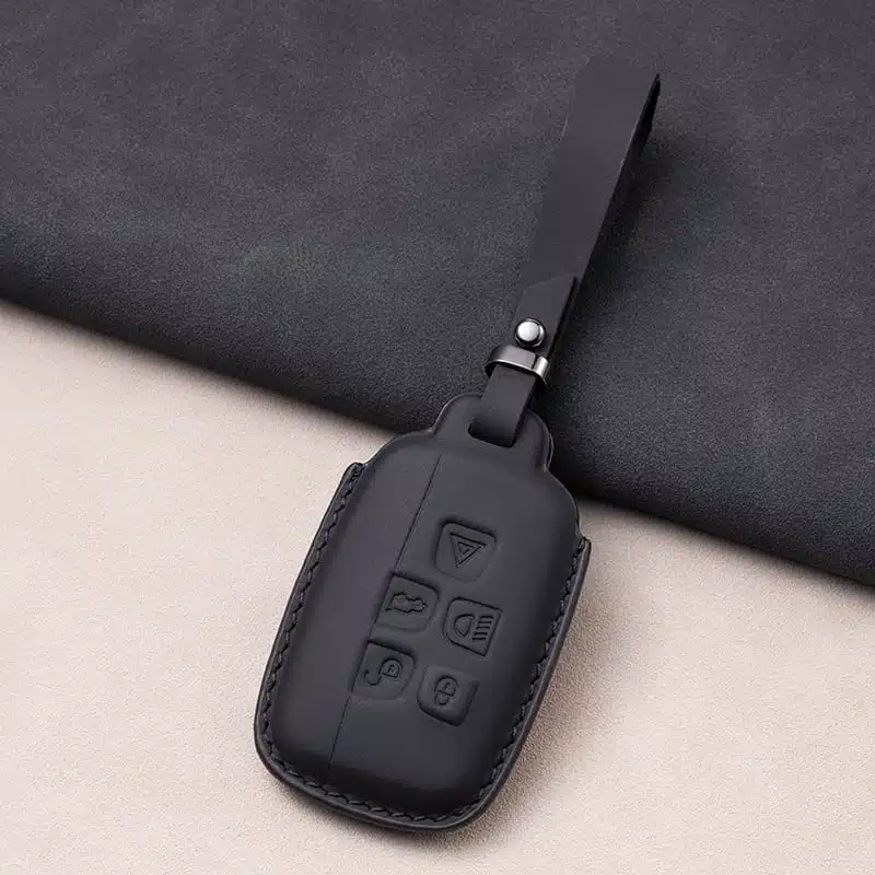 Leder Auto Schlüsselanhänger Hülle für Land Rover Discovery Sport Range Rover 7 Land Rover Defender Schlüsselanhänger