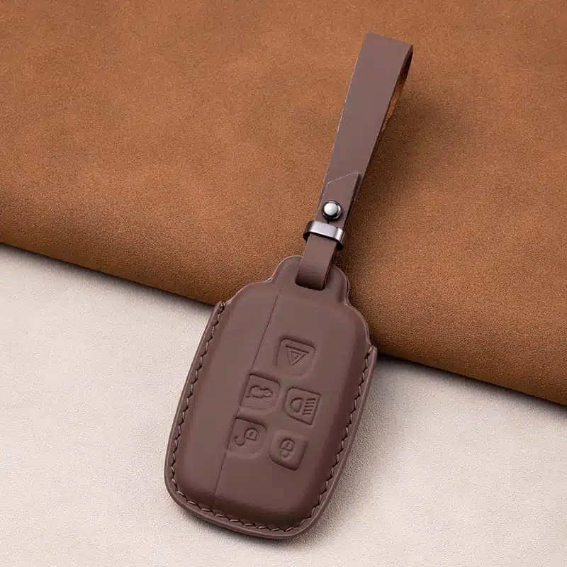 Leder Auto Schlüsselanhänger Hülle für Land Rover Discovery Sport Range Rover 5 Land Rover Defender Schlüsselanhänger