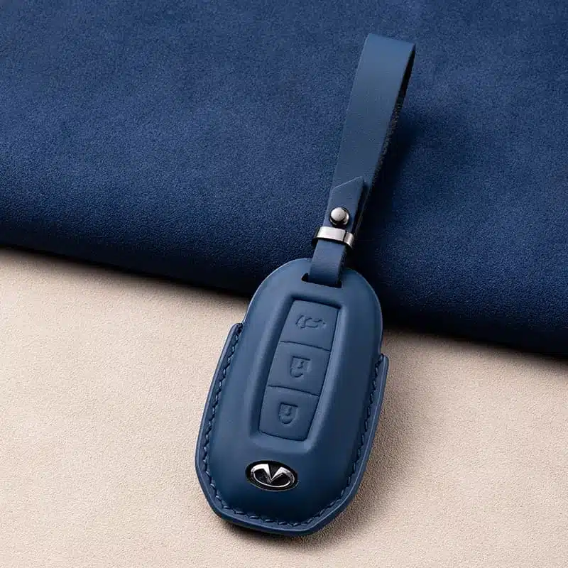 3 Tasten Infiniti Leder Schlüsselanhänger 4 3 Tasten Infiniti Leder Schlüsselanhänger - Image 4