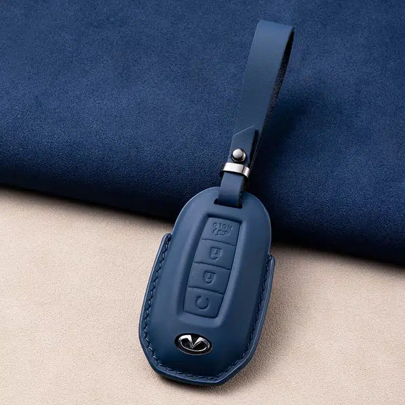 4 Tasten Infiniti Leder Schlüsselanhänger 4 4 Tasten Infiniti Leder Schlüsselanhänger - Image 4