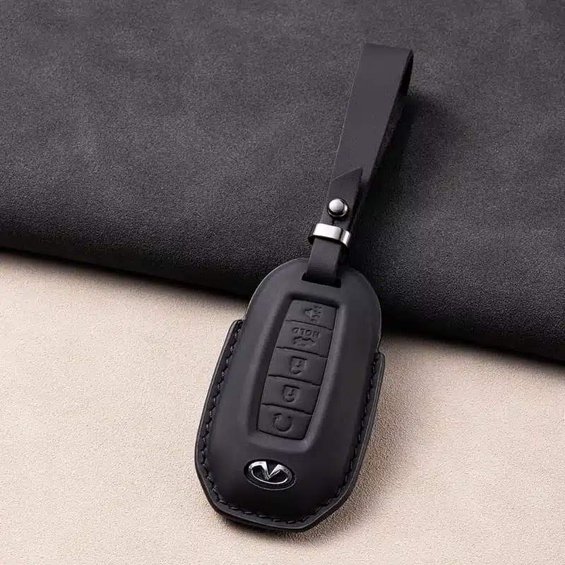 5 Tasten Infiniti Leder Schlüsselanhänger 4 5 Tasten Infiniti Leder Schlüsselanhänger