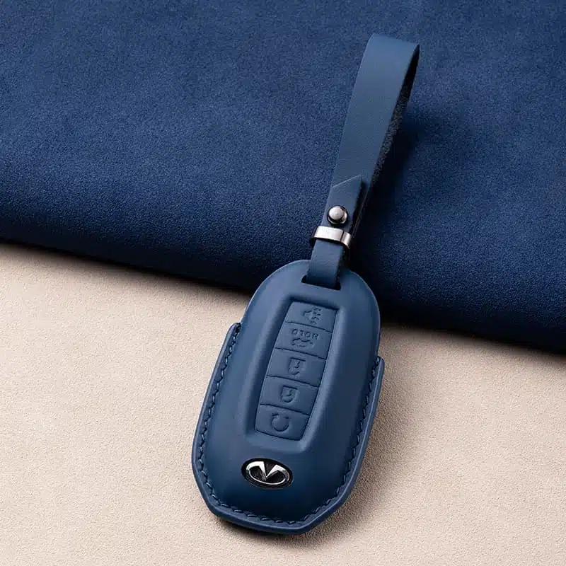 5 Tasten Infiniti Leder Schlüsselanhänger 2 5 Tasten Infiniti Leder Schlüsselanhänger