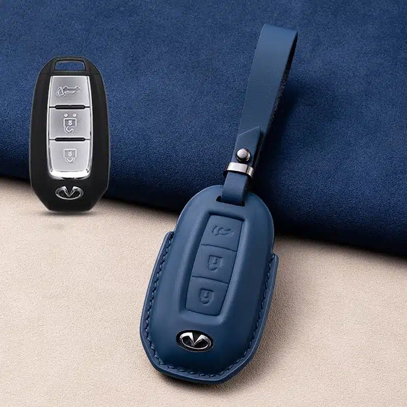 3 Tasten Infiniti Leder Schlüsselanhänger 7 3 Tasten Infiniti Leder Schlüsselanhänger - Image 7