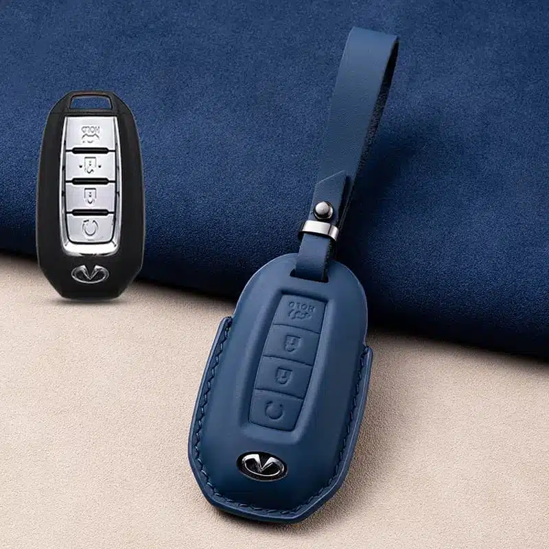 4 Tasten Infiniti Leder Schlüsselanhänger 5 4 Tasten Infiniti Leder Schlüsselanhänger - Image 5