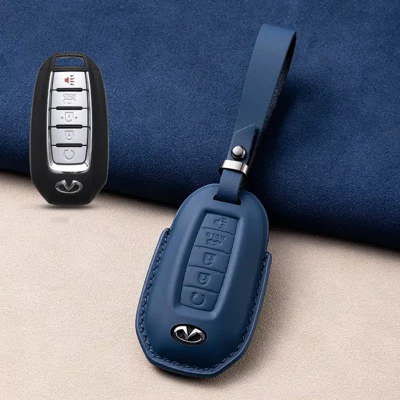 5 Tasten Infiniti Leder Schlüsselanhänger 7 5 Tasten Infiniti Leder Schlüsselanhänger