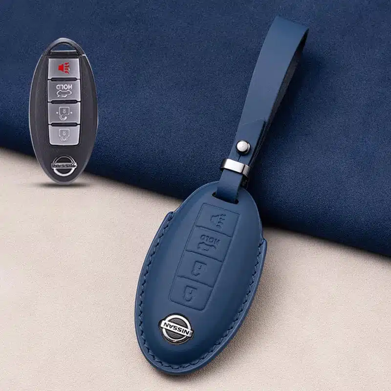 4 Tasten Nissan Schlüsselanhänger Leder 7 Nissan Schlüsselanhänger Leder