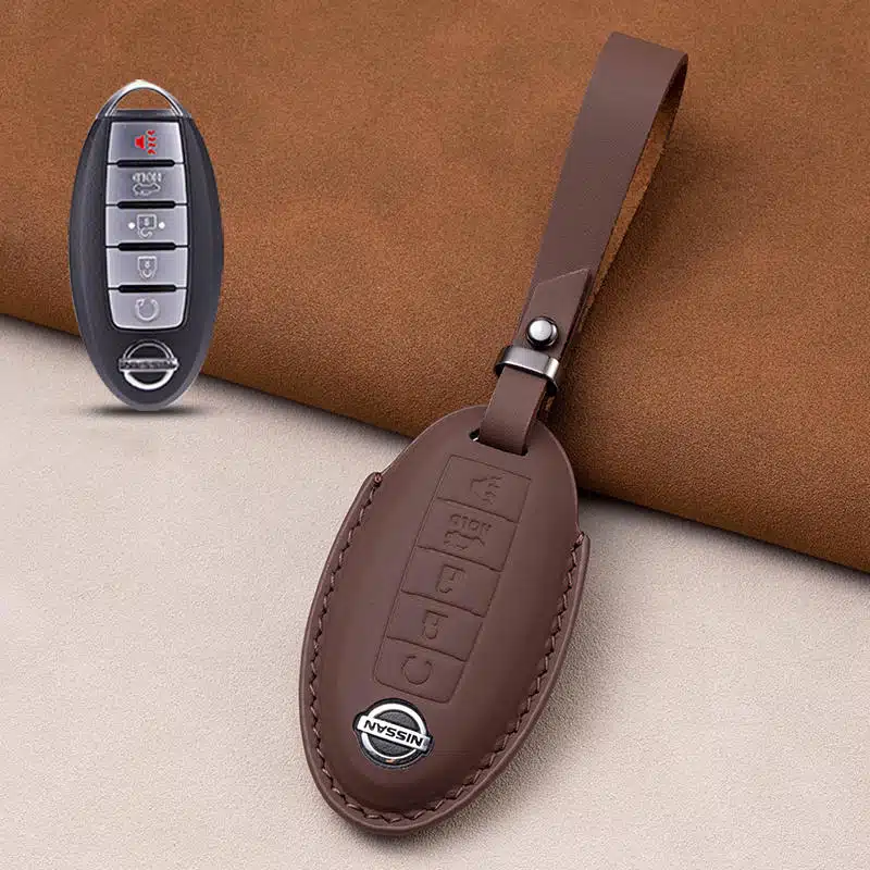 5 Tasten Leder Nissan Rogue Schlüsselanhänger 6 Nissan Rogue Schlüsselanhänger