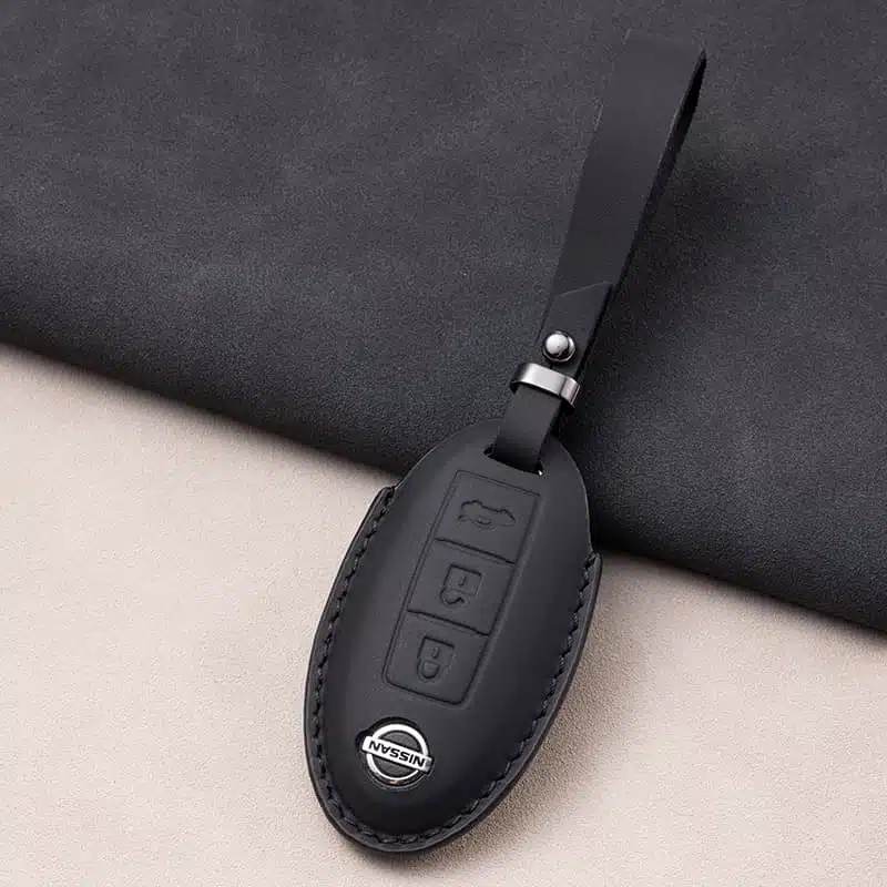 Leder Nissan Qashqai Schlüsselanhänger 2 Leder Nissan Qashqai Schlüsselanhänger