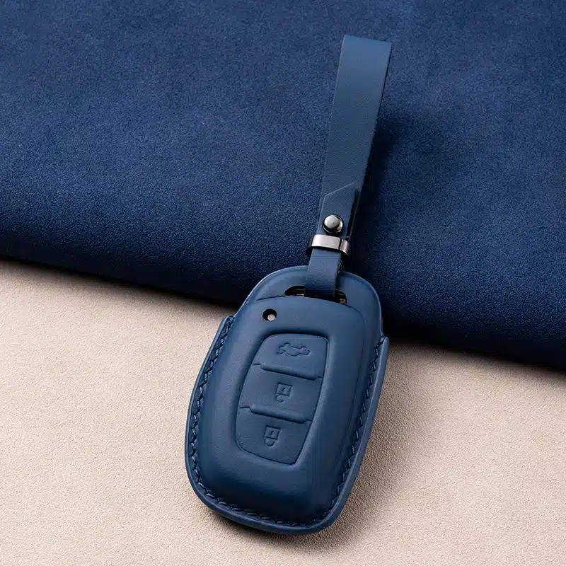 Hyundai Schlüsselanhänger Leder 2 Hyundai Schlüsselanhänger Leder