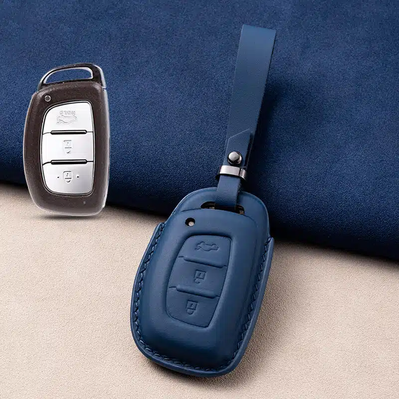 Hyundai Schlüsselanhänger Leder 5 Hyundai Schlüsselanhänger Leder