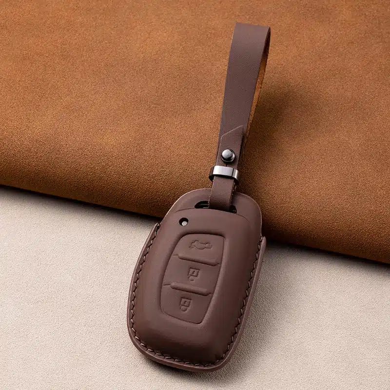 Hyundai Schlüsselanhänger Leder 3 Hyundai Schlüsselanhänger Leder